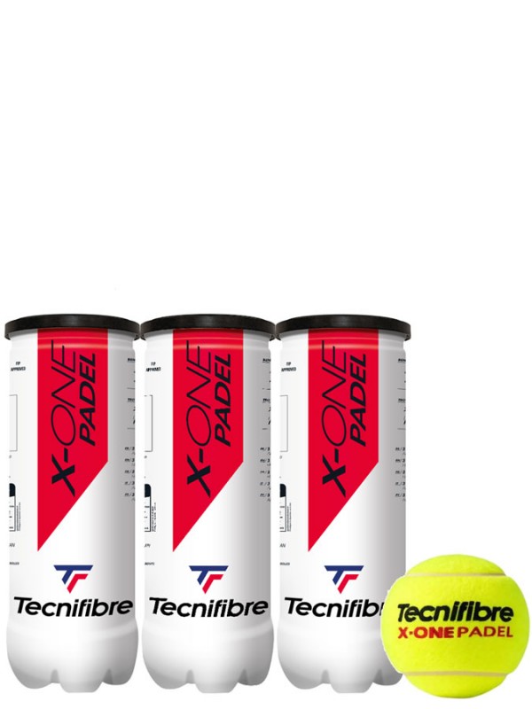 Padel žoge Tecnifibre X-one - 3pack