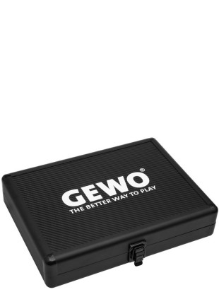 Gewo dvojni aluminijasti kovček za namiznoteniški lopar - črn