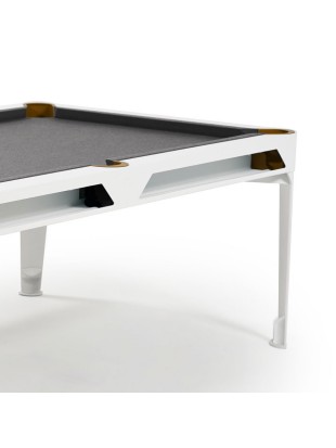Cornilleau Hyphen biljard miza – bela z light grey podlogo