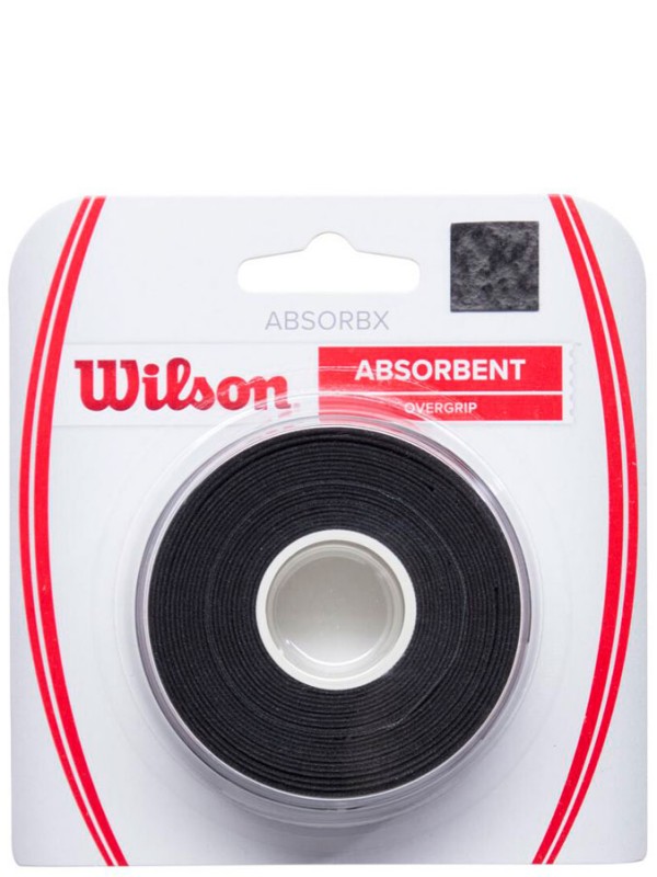 Wilson prekrivni Grip AbsorbX 3 pack - črn